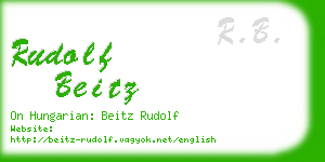 rudolf beitz business card